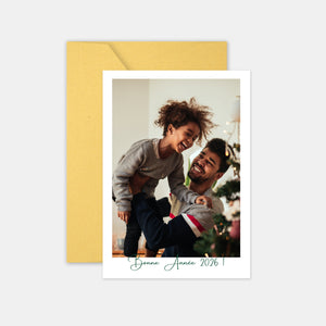 Carte de voeux personnalisée Portrait