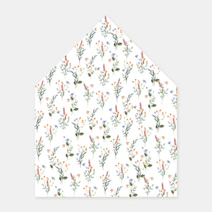 Doublure enveloppe illustration champêtre - 50ex