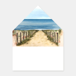 Doublure enveloppe bassin aquarelle - 50ex