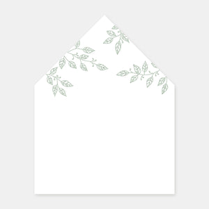 Doublure enveloppe feuillage - 50ex