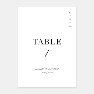Marque table de mariage moderne discrétion - 5ex
