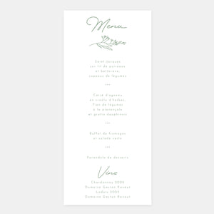 Menu mariage champêtre classique
