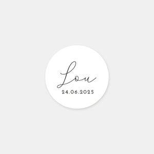 Stickers personnalisés naissance clasique