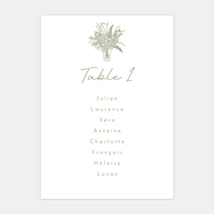 Plan de table de mariage belle demeure - 5ex