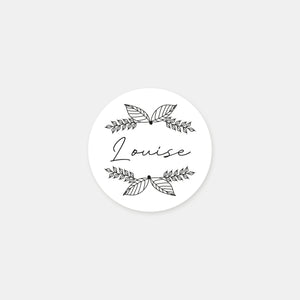 Stickers personnalisés naissance licorne