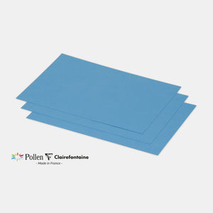 Karte 158x222 Pergament 210g türkisblauer Pollen