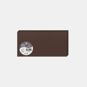 Carte pré pliée 213x213 velin 210g cacao Pollen