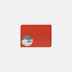 Carte pré pliée 110x210 velin 210g rouge corail Pollen