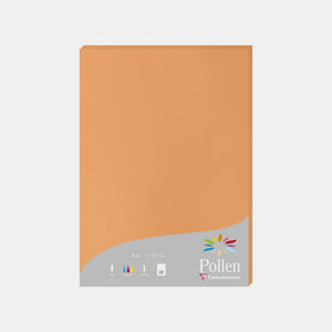 A4-Pergamentblatt, 210 g, oranger Clementinenpollen