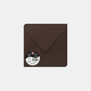 Enveloppe 165x165 velin 120g cacao Pollen