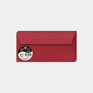 Enveloppe 110x220 velin 120g rouge groseille Pollen