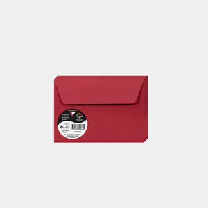 Enveloppe 114x162 velin 120g rouge groseille Pollen