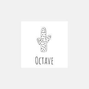 Personalized cactus stamp