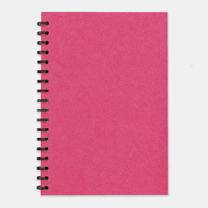 Fuschia recycled notebook 210x297 lined pages