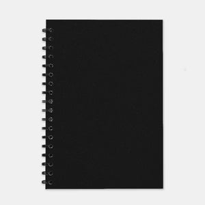 Black recycled notebook 180x250 plain pages