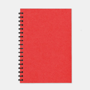 Red recycled notebook 180x250 plain pages