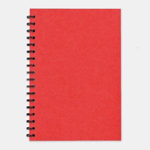Red recycled notebook 210x297 lined pages