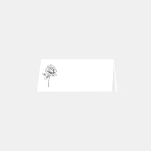 Platzmarkierung Blumen mit Gravur - 20 Stück