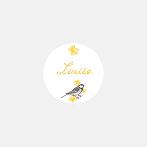 Stickers personnalisés naissance ballade