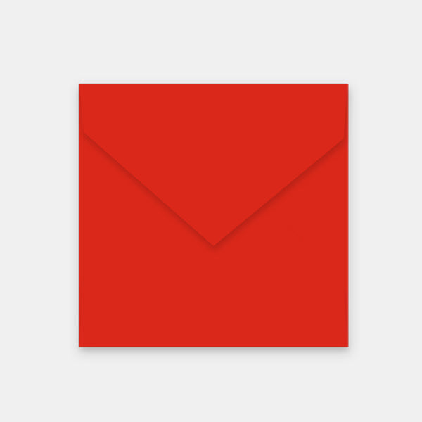 Umschlag 165x165 mm rotes Pergament