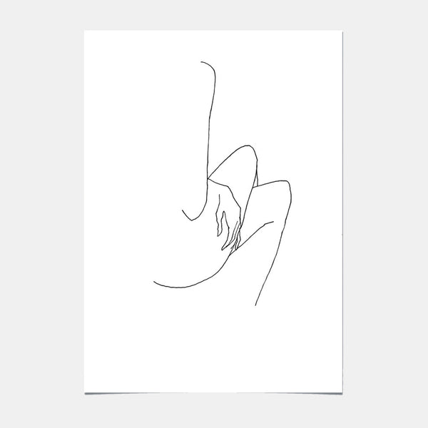 Affiche d'Art - Woman crossing legs - 01