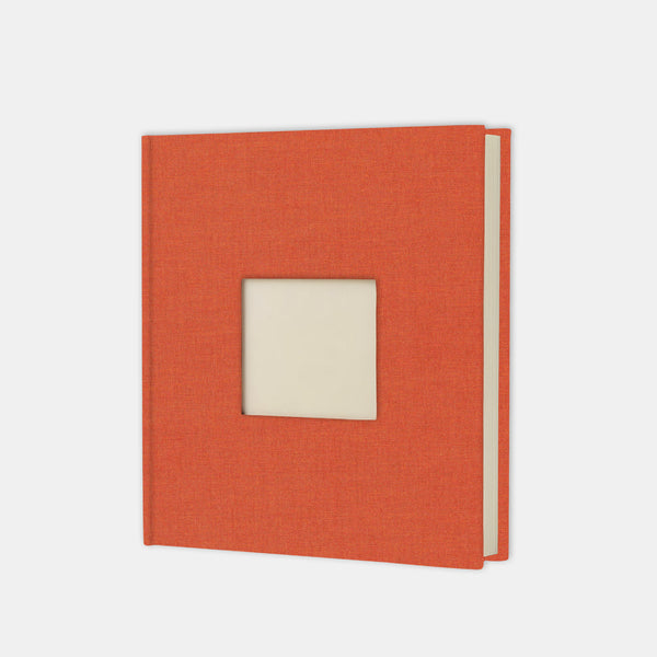 Fotoalbum quadratisch 30x30 Leinen Terrakotta
