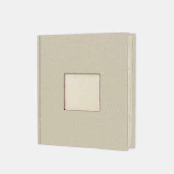 Square photo album 30x30 sand linen