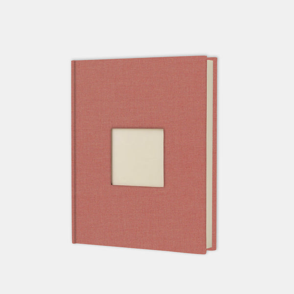 Photo album 30x24 old rose fabric