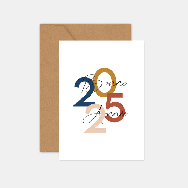 Greeting card 4 navy blue