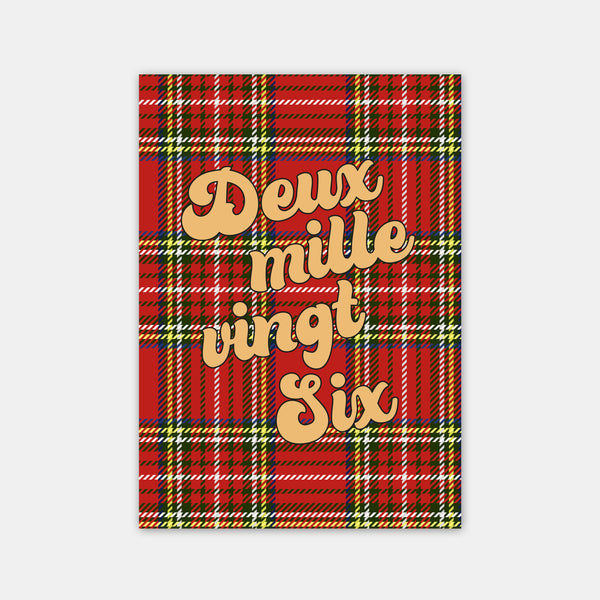 Red Tartan Greeting Card