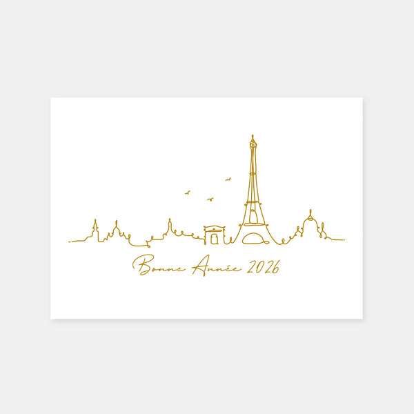 Paris roofs greeting card
