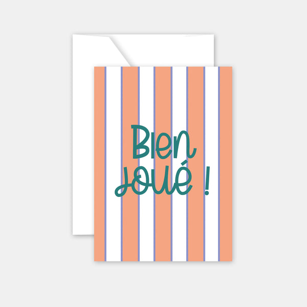 Card to say a word - Well done