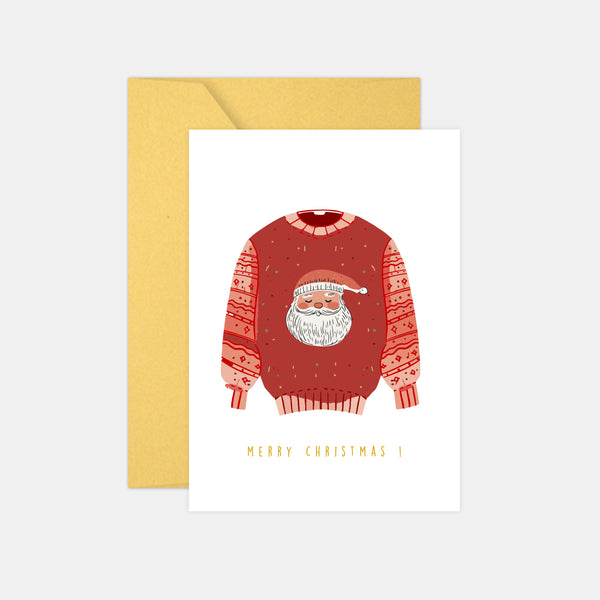 Carte pull de Noël