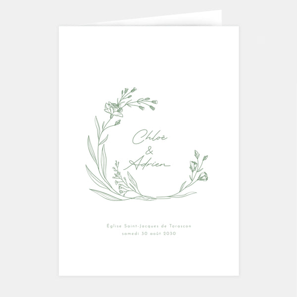 Klassisches Country-Hochzeitsheft-Cover