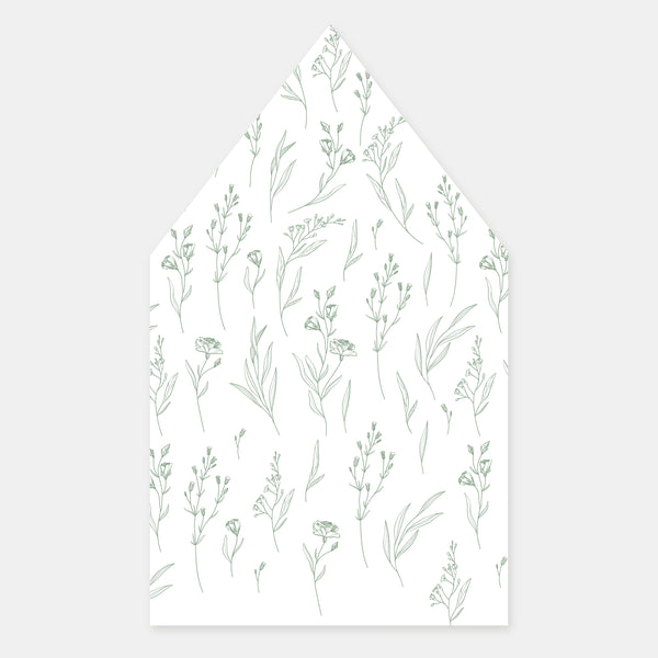 Classic country-style square envelope lining