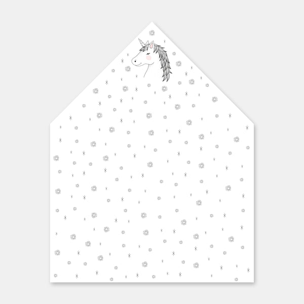 Doublures enveloppes licorne