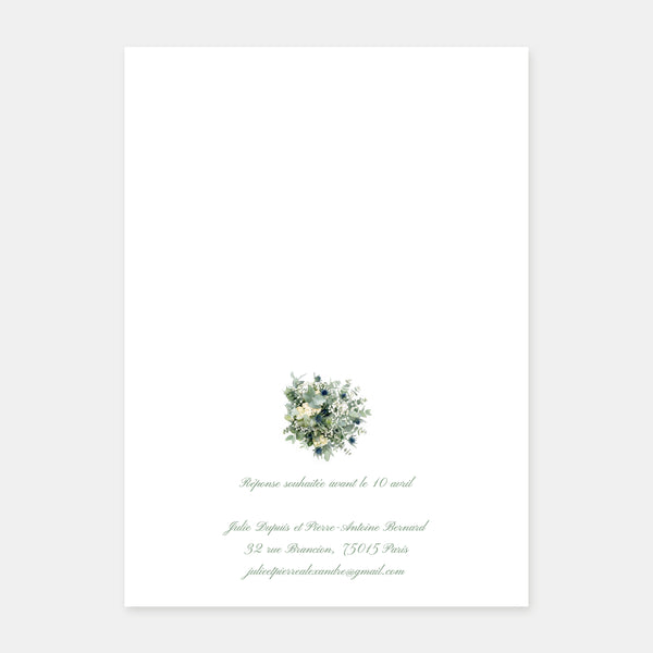 Hochzeitskarte Gutshof Quincampoix