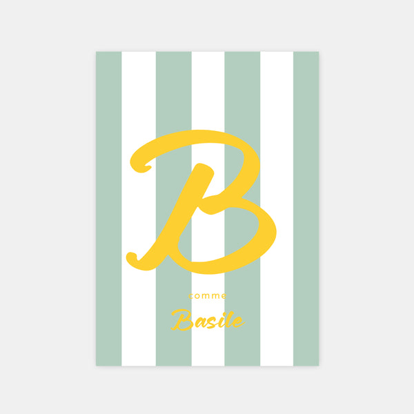 Faire-part de naissance lignes pop