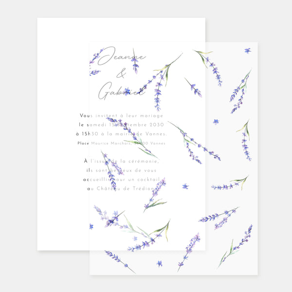 Vellum lavender sprigs