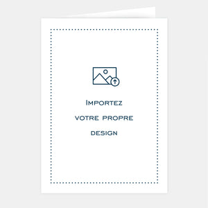 180x260 mm vorgefaltete Hochformatkarte zum Personalisieren
