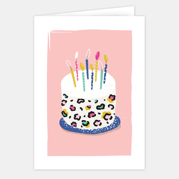 Grande carte d'Anniversaire - Gâteau