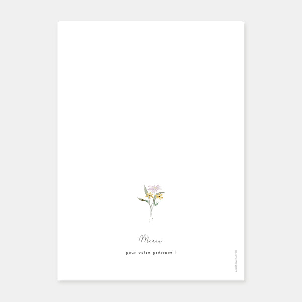 Livret de mariage couronne champêtre