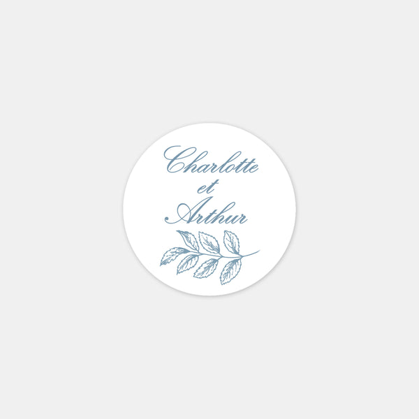 Stickers personnalisés toile de Jouy