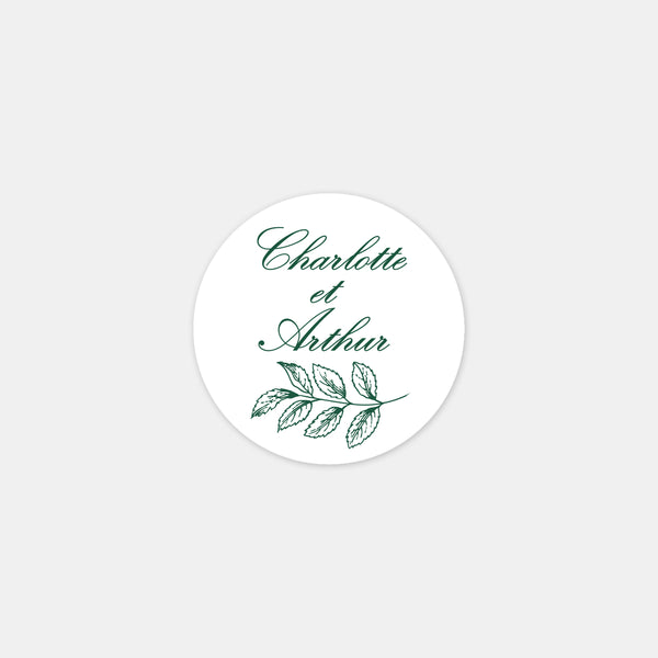 Stickers personnalisés toile de Jouy