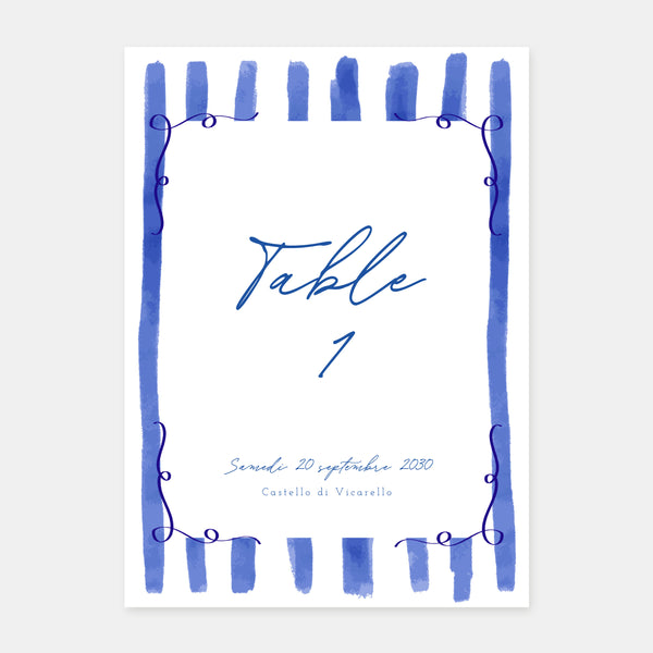 Tischmarker „Pretty Lines“ – 5 Exemplare