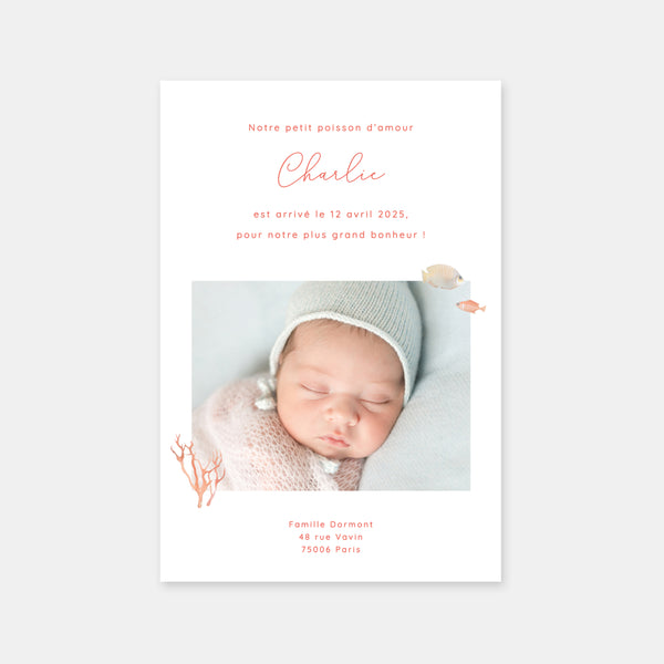 Seabed birth announcement