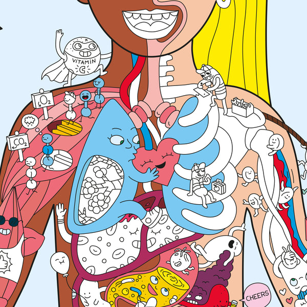 Poster géant à sticker My body