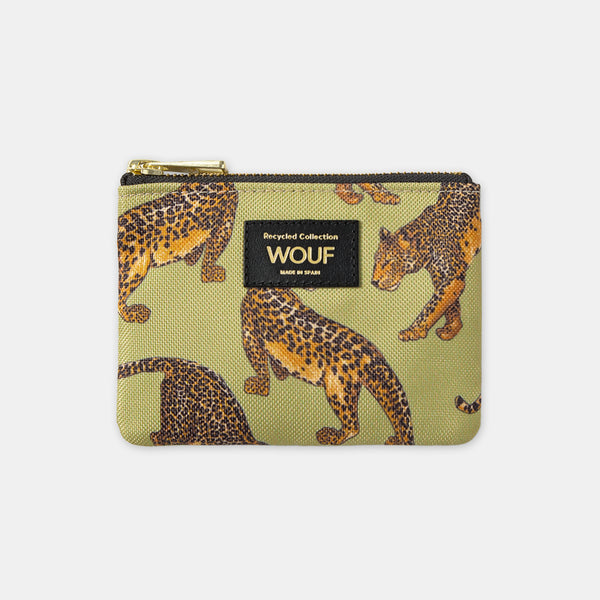 Mini-Clutch mit Leopardenmuster