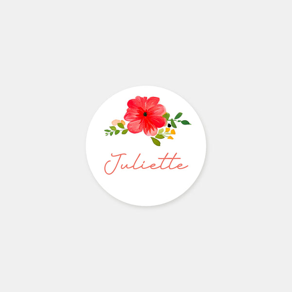 Stickers personnalisés jardin de couleurs