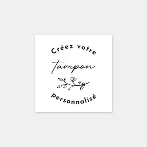 Mon tampon personnalisé en format carré